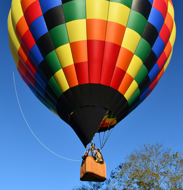 Balloon Shortly After Liftoff